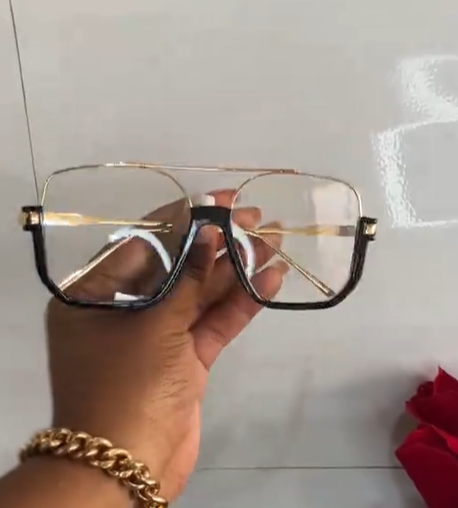 sunglasses (color - black and gold)