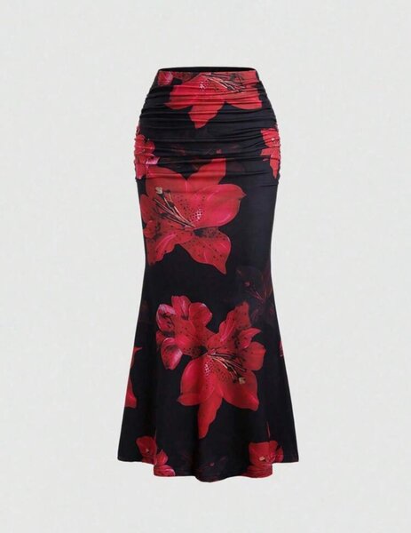 Jupe Longue Fleurie Élégante
