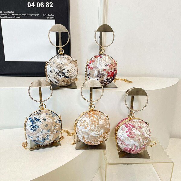 Sac à main rond élégant