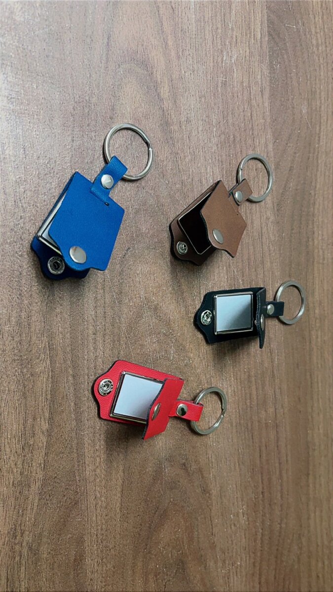 Porte-clés Photo en cuir