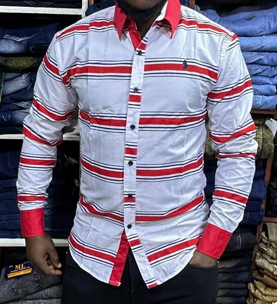 Chemise Rayée Homme Élégante