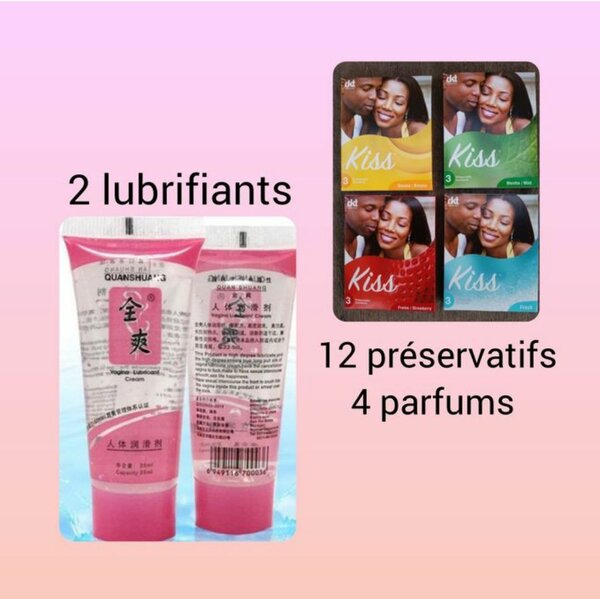 Lot de 12 préservatif avec lubrifiants