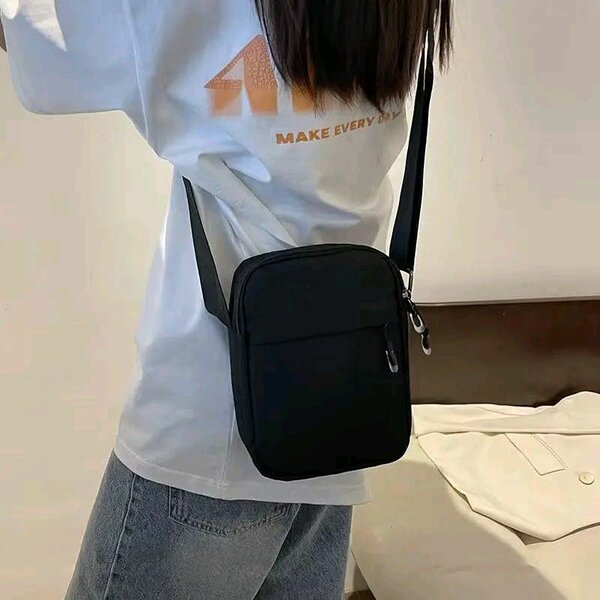 Sac bandoulière noir homme et femme