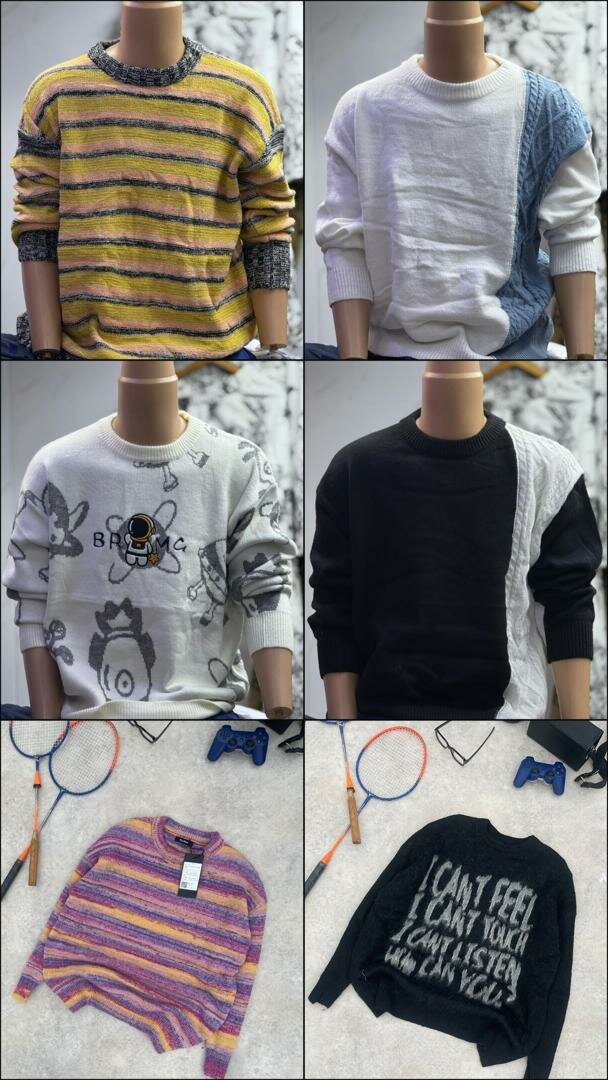 Pulls en tricot colorés