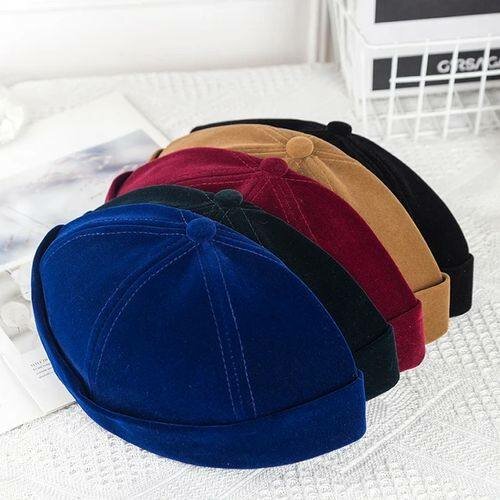 Casquettes rétro en velours