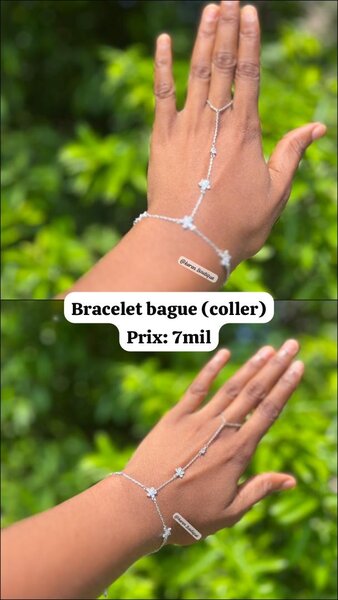 Bracelet bague élégant