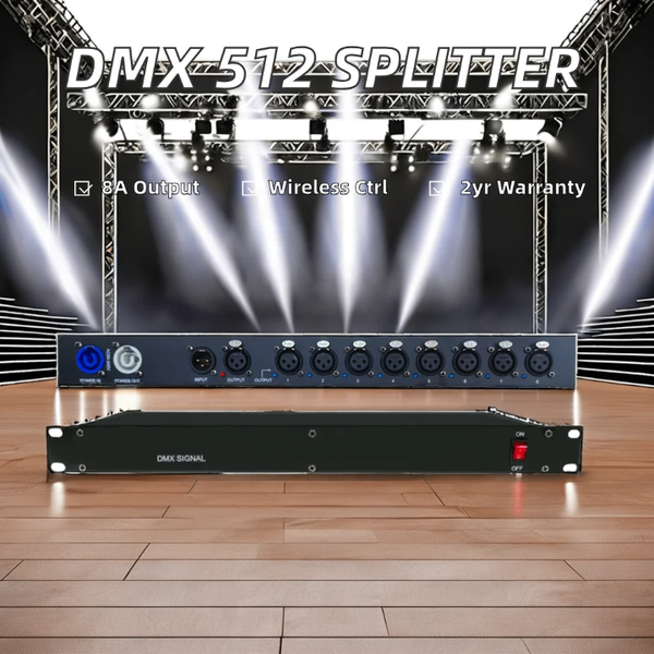 Répartiteur DMX-512 8 Canaux