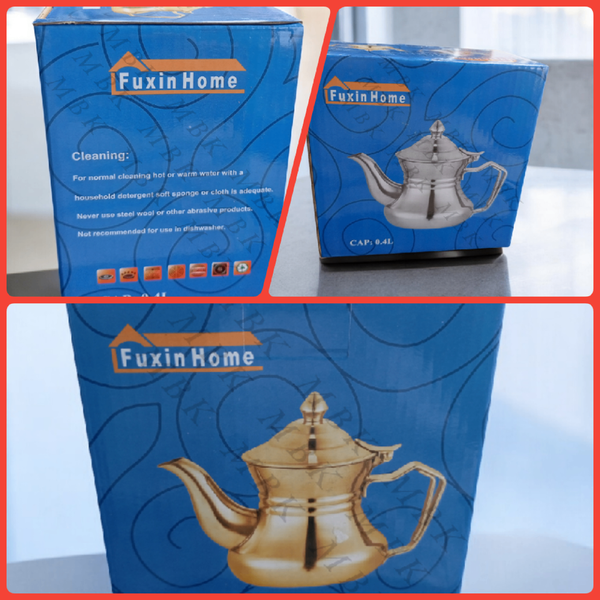 Théière Inox 0.4L FuxinHome