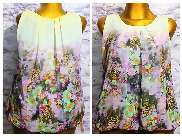 Haut fleuri pour femme