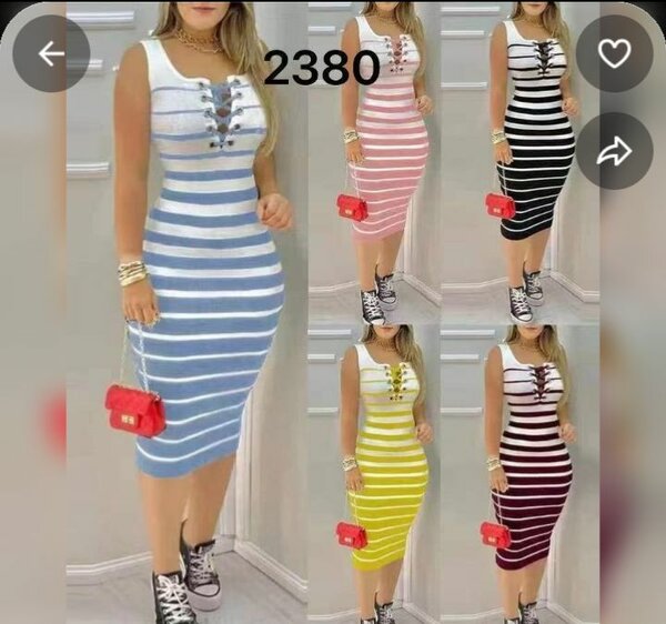 Robe rayée élégante