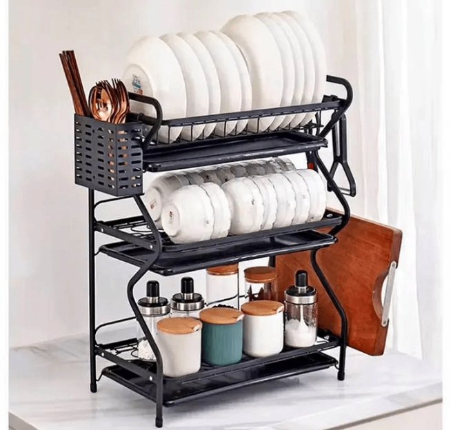 Étagère de Cuisine à 3 Niveaux
