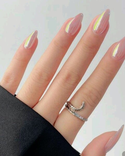 Faux ongles Miroir Amande