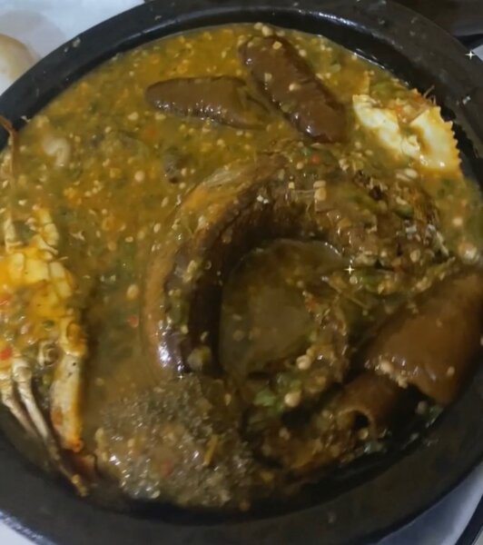 Soupe de fruits de mer savoureuse