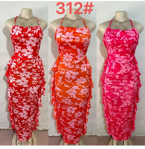 Robe longue florale élégante