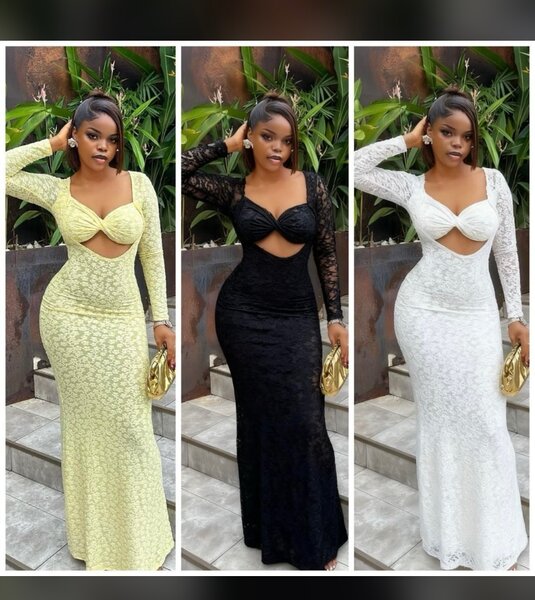 Robe Longue Dentelle Glamour