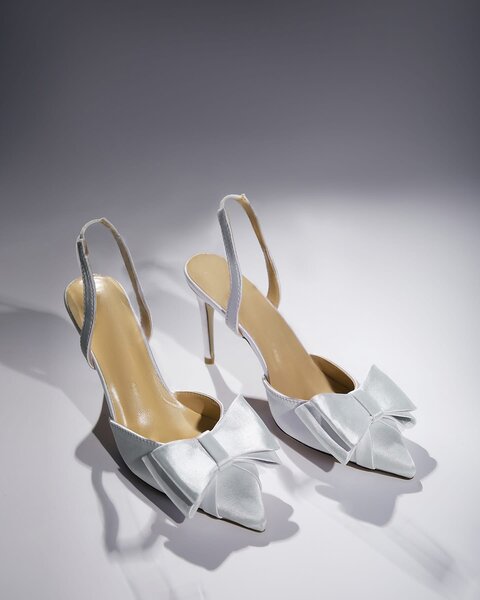 Sandales à talons hauts argentées