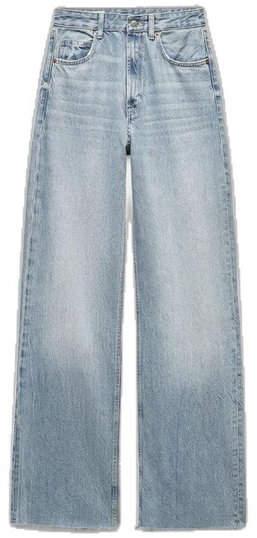 Jeans larges taille haute femme