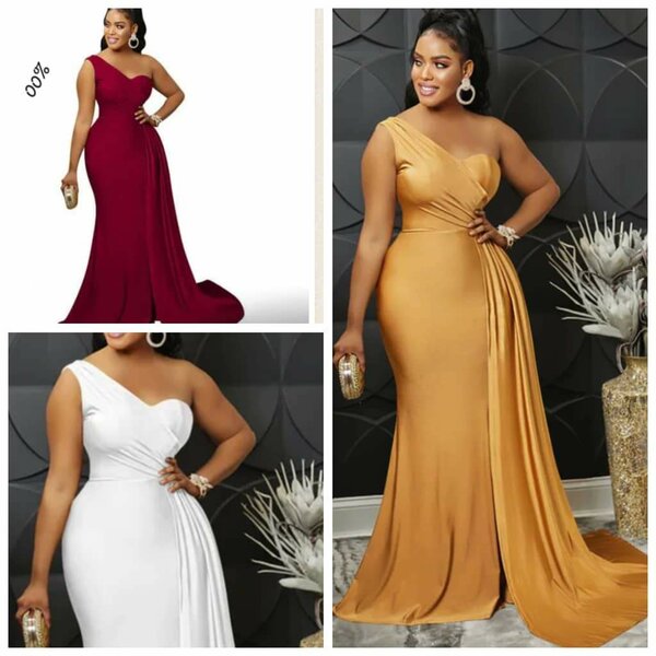 Robe de soirée longue un bras