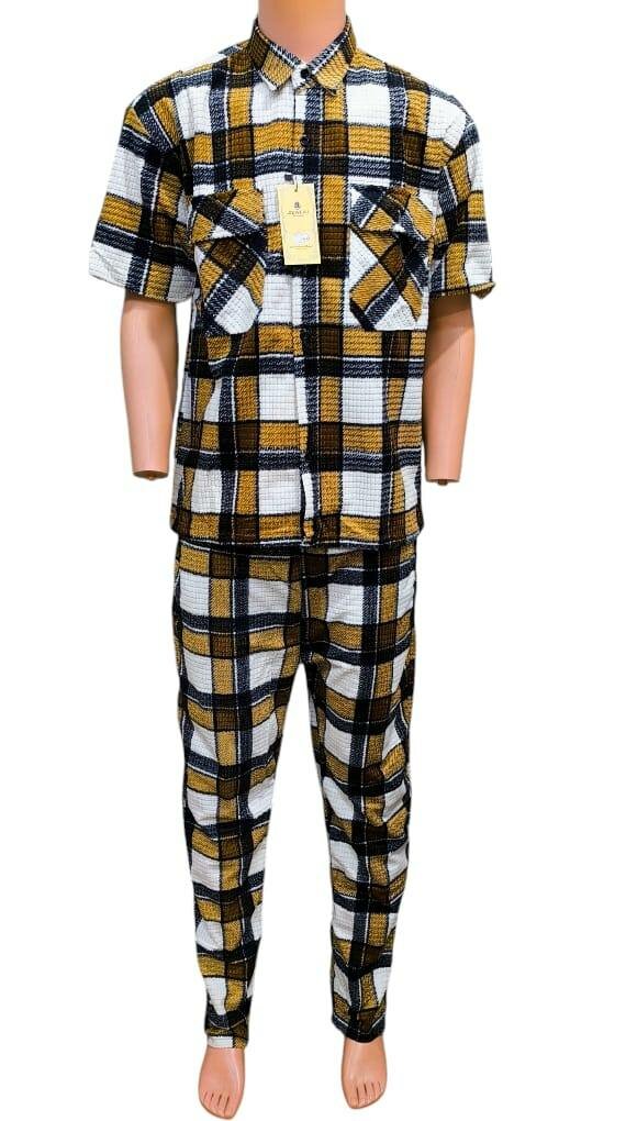 Ensemble à carreaux homme