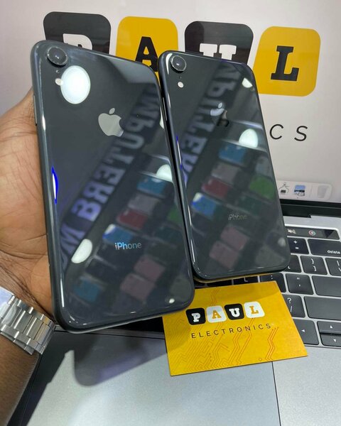 iPhone XR   in black color 