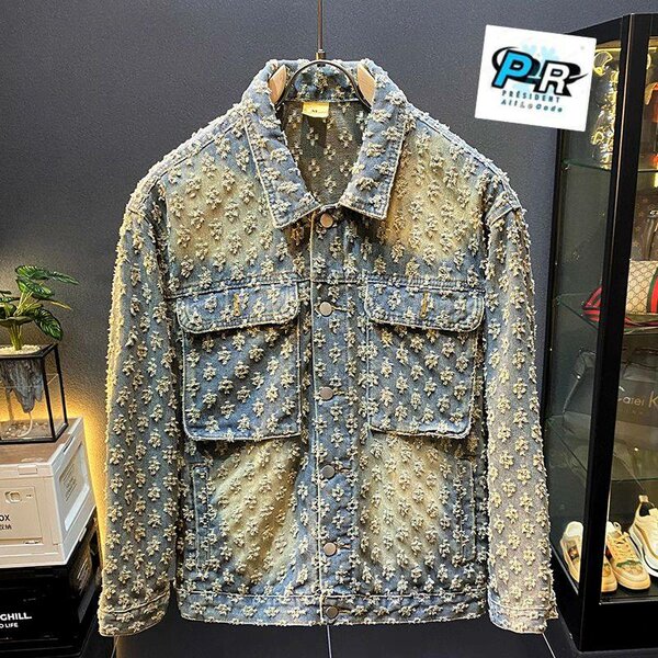 Veste en jean motifs stylée