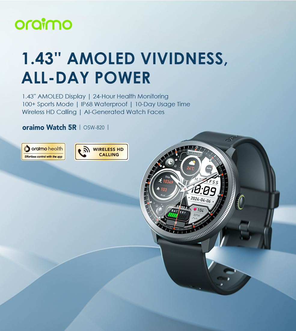 Montre Oraimo 5R AMOLED