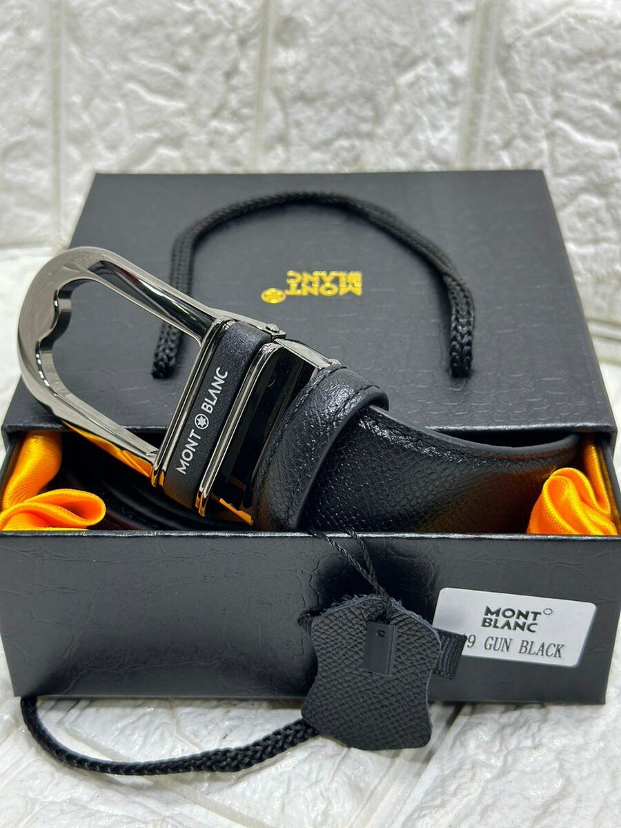 Ceinture mont blanc en cuir