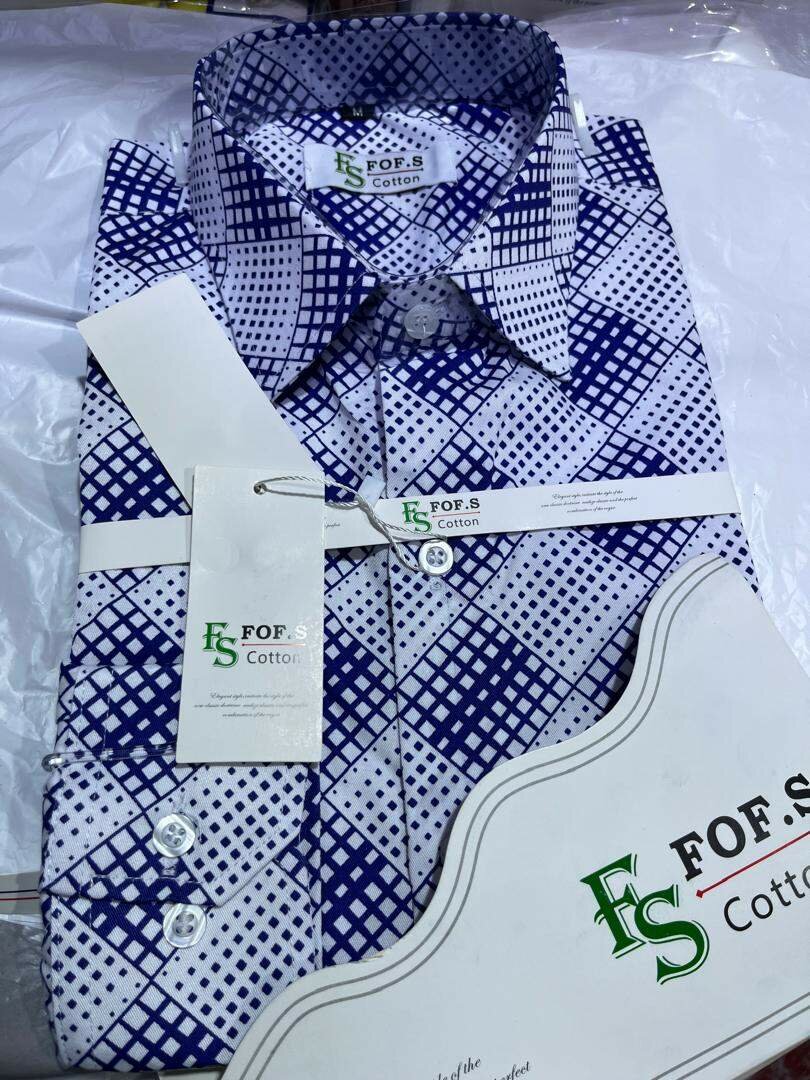 Chemise en coton pour hommes