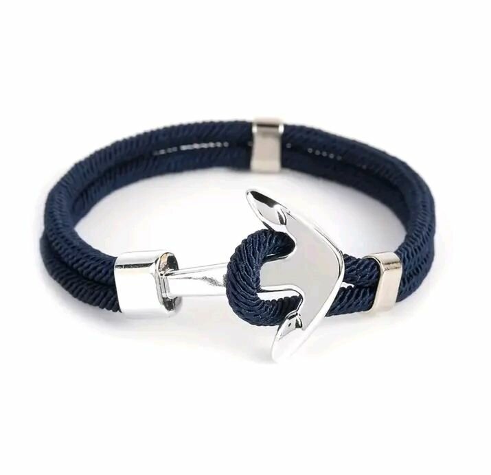 Bracelet avec ancre en acier