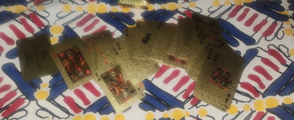 Cartes Poker Mini Dorées