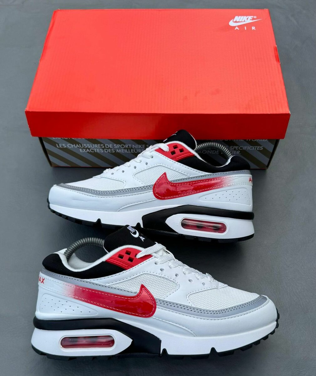 Nike Air Max Sneakers Blanc Rouge