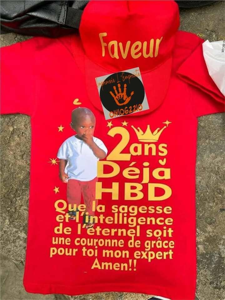 Tee-shirt anniversaire