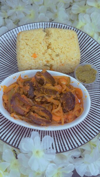 Escargot sauter au riz
