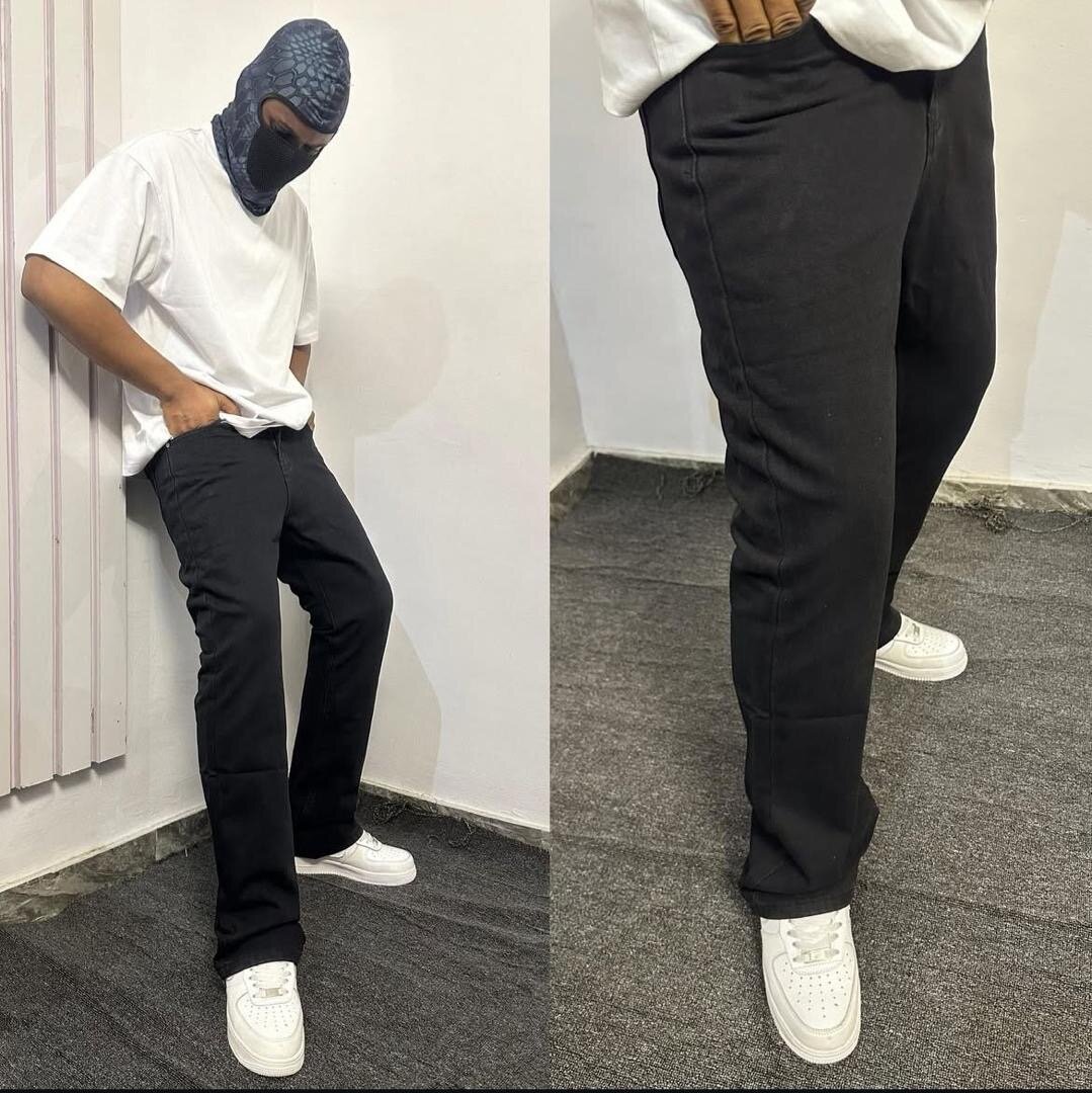 Jeans noirs homme tendance