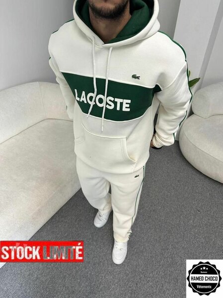 Ensemble Lacoste Blanc et Vert