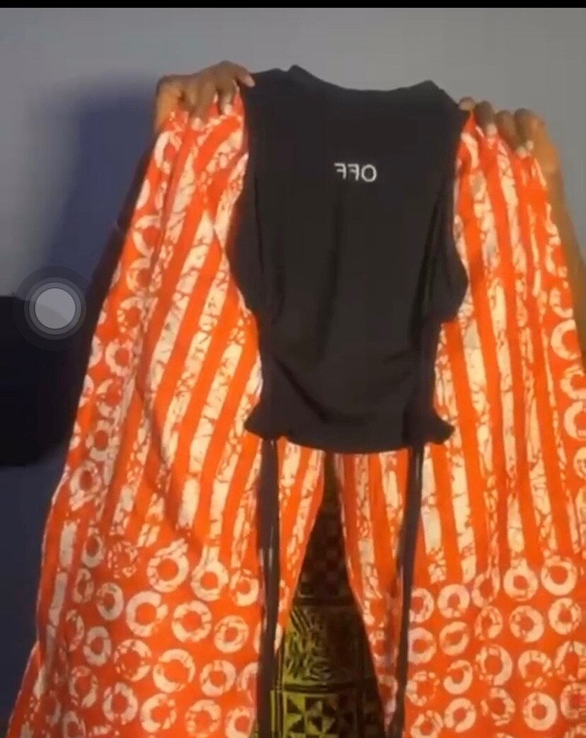 Ensemble vibrant africain tendance