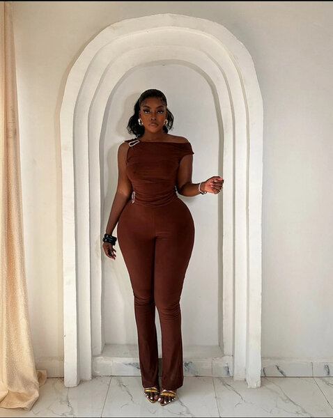 Elegant Brown Women's Jumpsuit