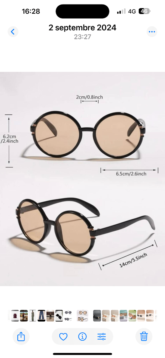 Lunettes de soleil style rétro