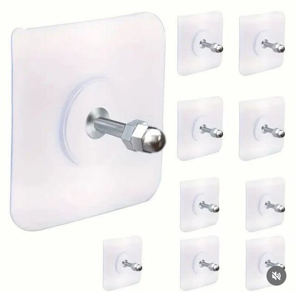 Self adhesive wall hook