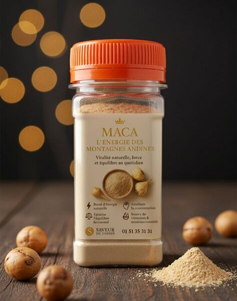 Poudre de Maca Énergisante