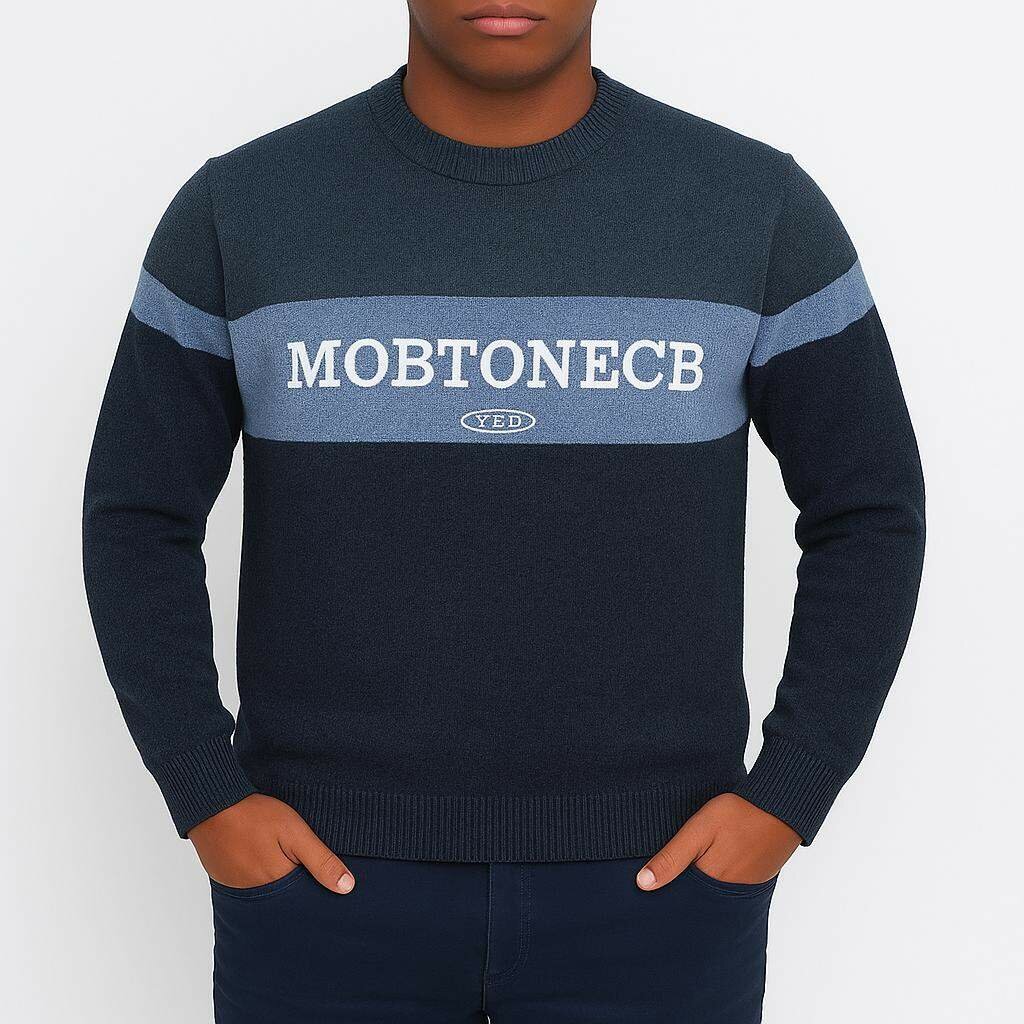 Pull col rond homme stylé