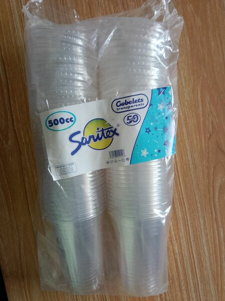 Gobelets transparents 500cc
