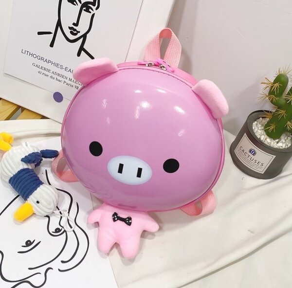 Sac à dos enfant cochon rose