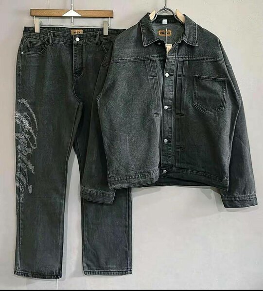 Ensemble denim tendance unisexe