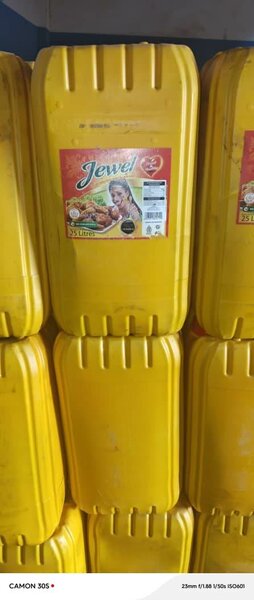 Jewel cooking oil,25 litres yellow jerrycans imported from M