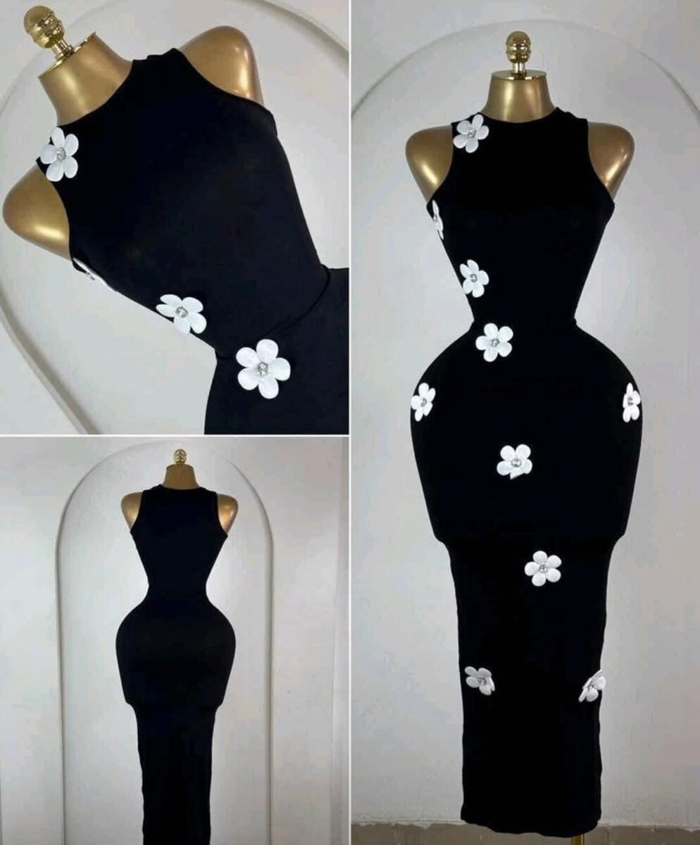 Robe Sirène Fleurie Élégante