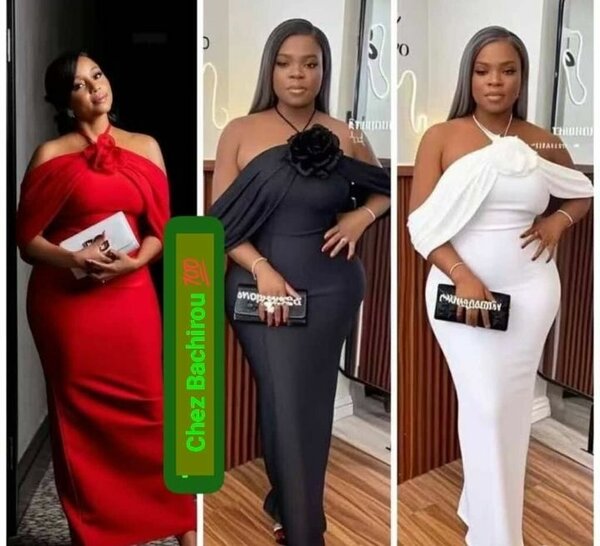 Robe élégante à épaules dénudées