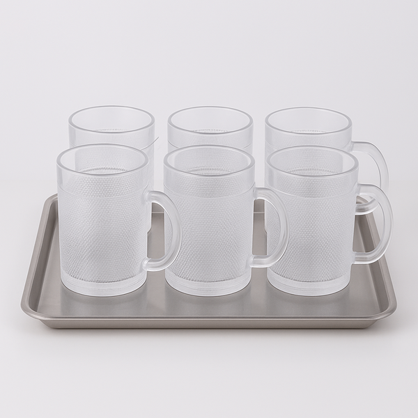 Tasses transparentes élégantes