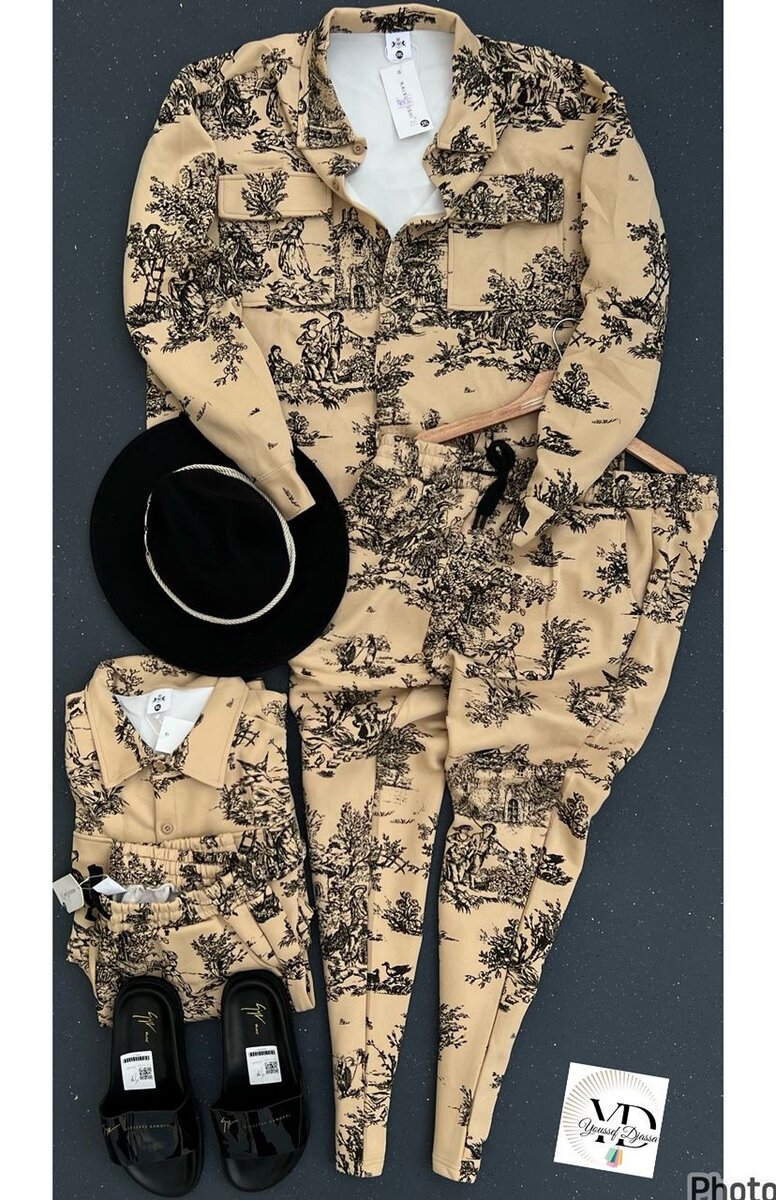 Ensemble élégant imprimé pour hommes