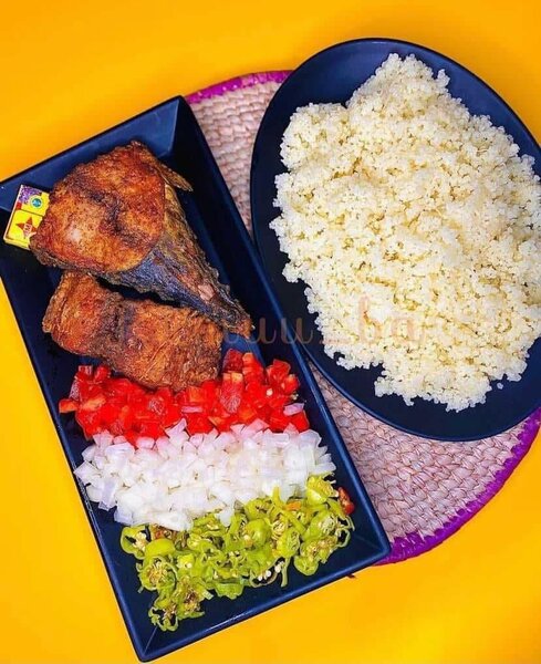 Plat de Riz et Poisson